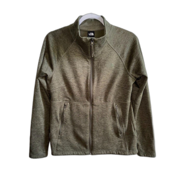 The North Face Tops - The North Face Women's Agave Full Zip Fleece Jacket Green Heathered Size M